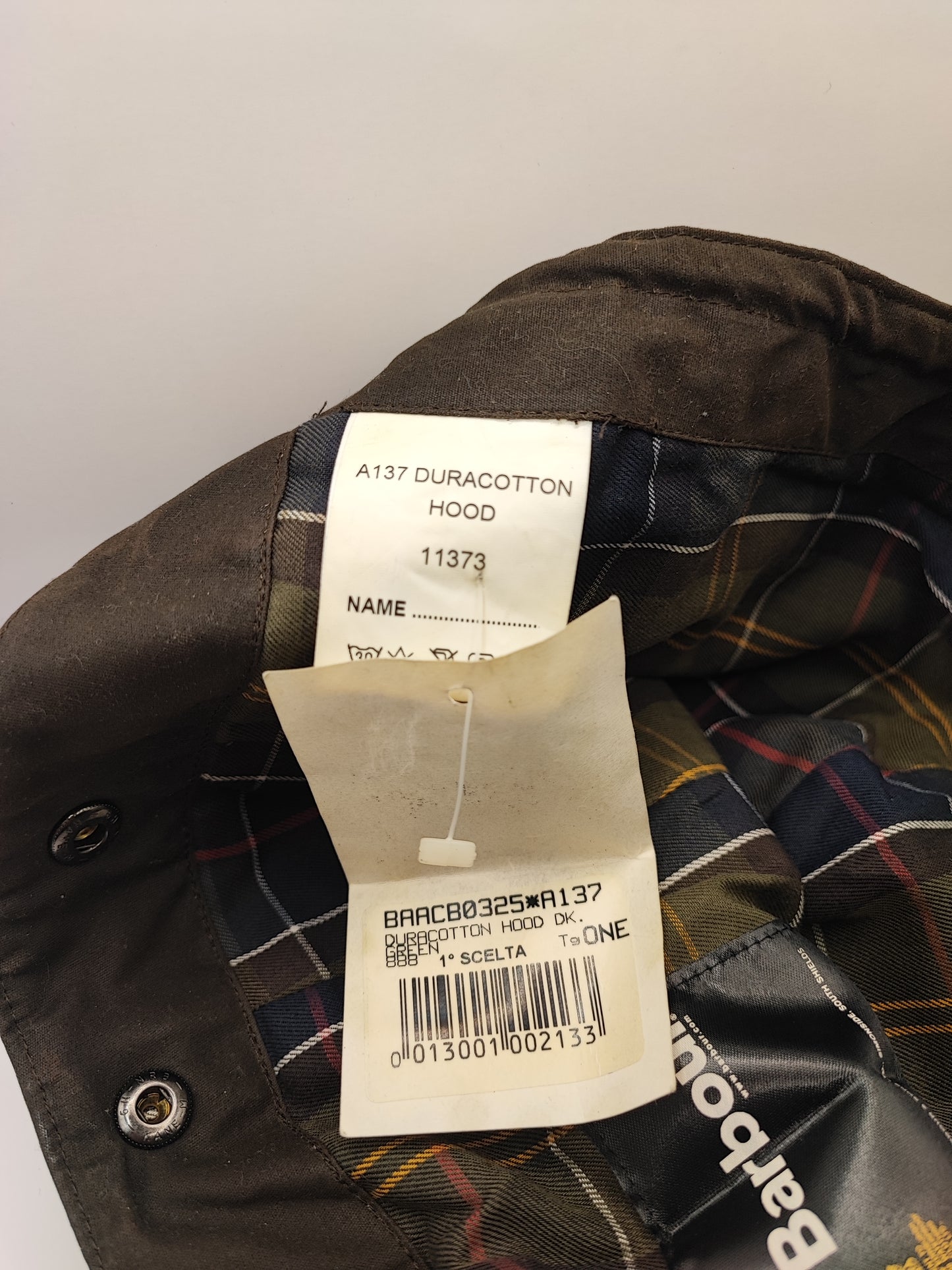 Cappuccio Barbour Marrone DURACOTTON Taglia Unica -Brown Duracotton hood