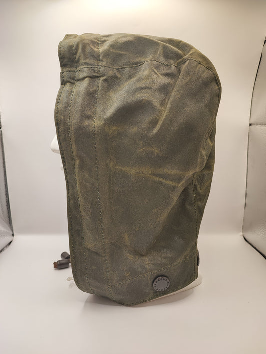 RARO Cappuccio Barbour vintage verde per Northumbria cerato Taglia Unica -Rare Northumbria Hood A410