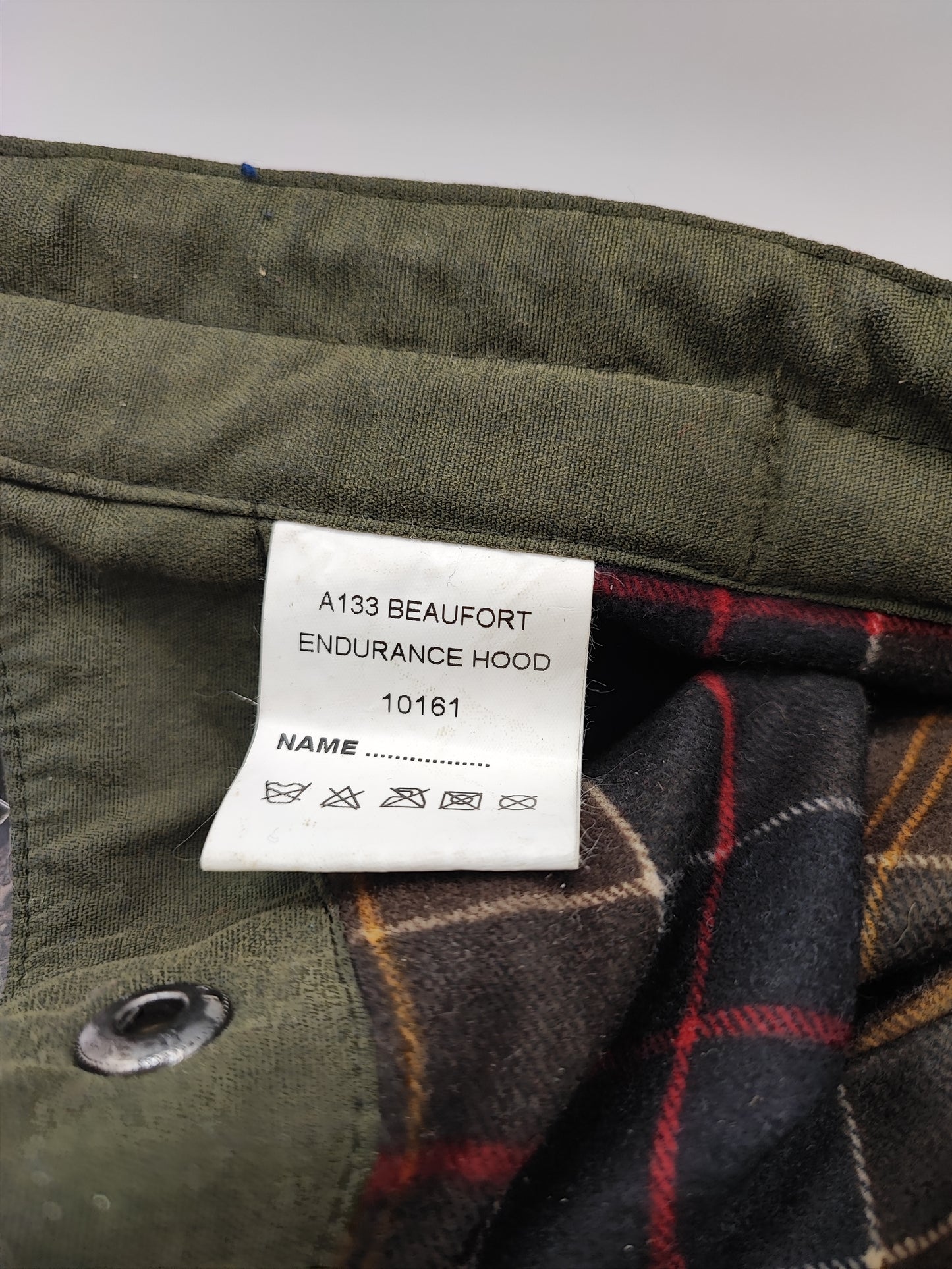 Cappuccio Barbour verde per Beaufort Endurance - A133 Green Beaufort Endurance hood