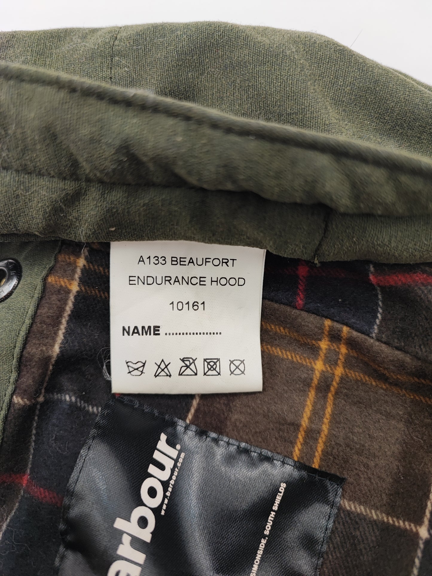 Cappuccio Barbour verde per Beaufort Endurance - A133 Green Beaufort Endurance hood