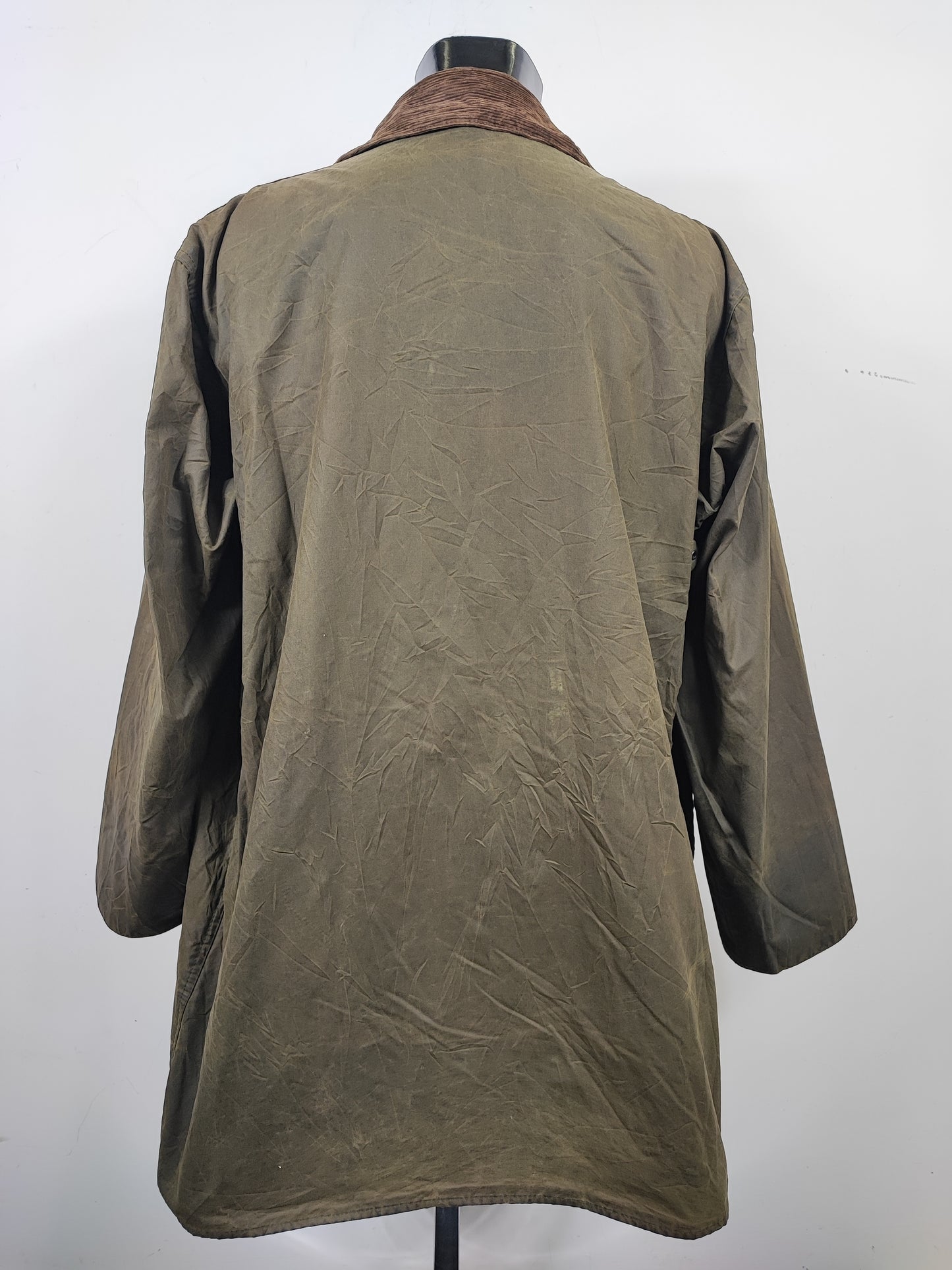 Barbour Uomo Border vintage verde Cerato C48/122cm Green Border Wax Coat XL/XXLarge