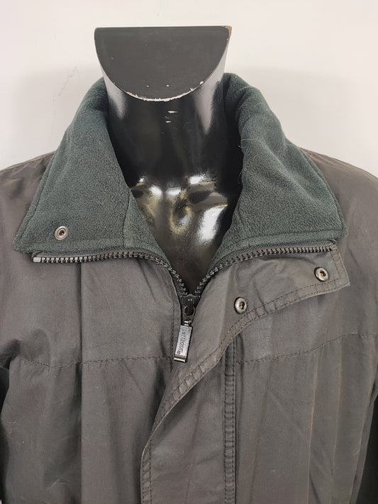 Barbour Giacca da Uomo nera cerata Large Man Polarwax Black Jacket Size L