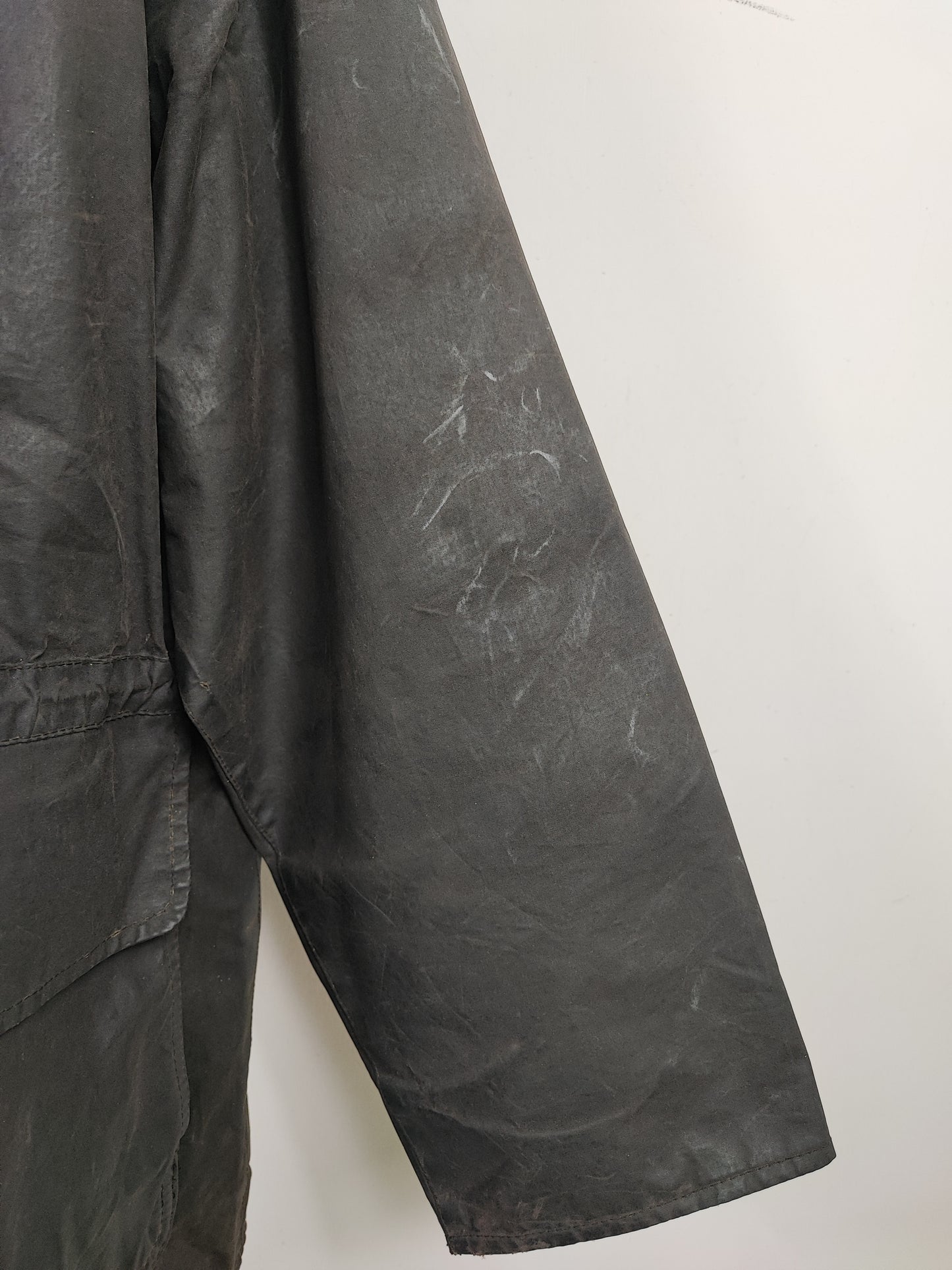 Barbour Giacca da Uomo nera cerata Large Man Polarwax Black Jacket Size L