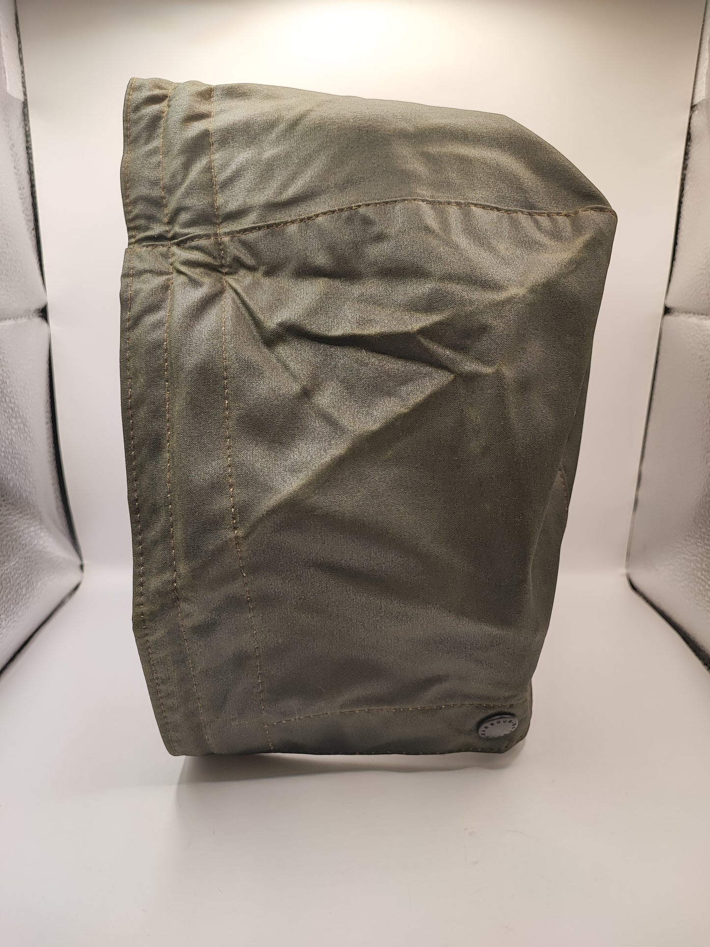 RARO Cappuccio Barbour vintage verde per Northumbria cerato Taglia Unica -Rare Northumbria Hood A411