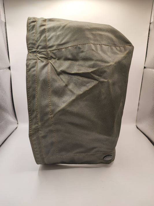 RARO Cappuccio Barbour vintage verde per Northumbria cerato Taglia Unica -Rare Northumbria Hood A411