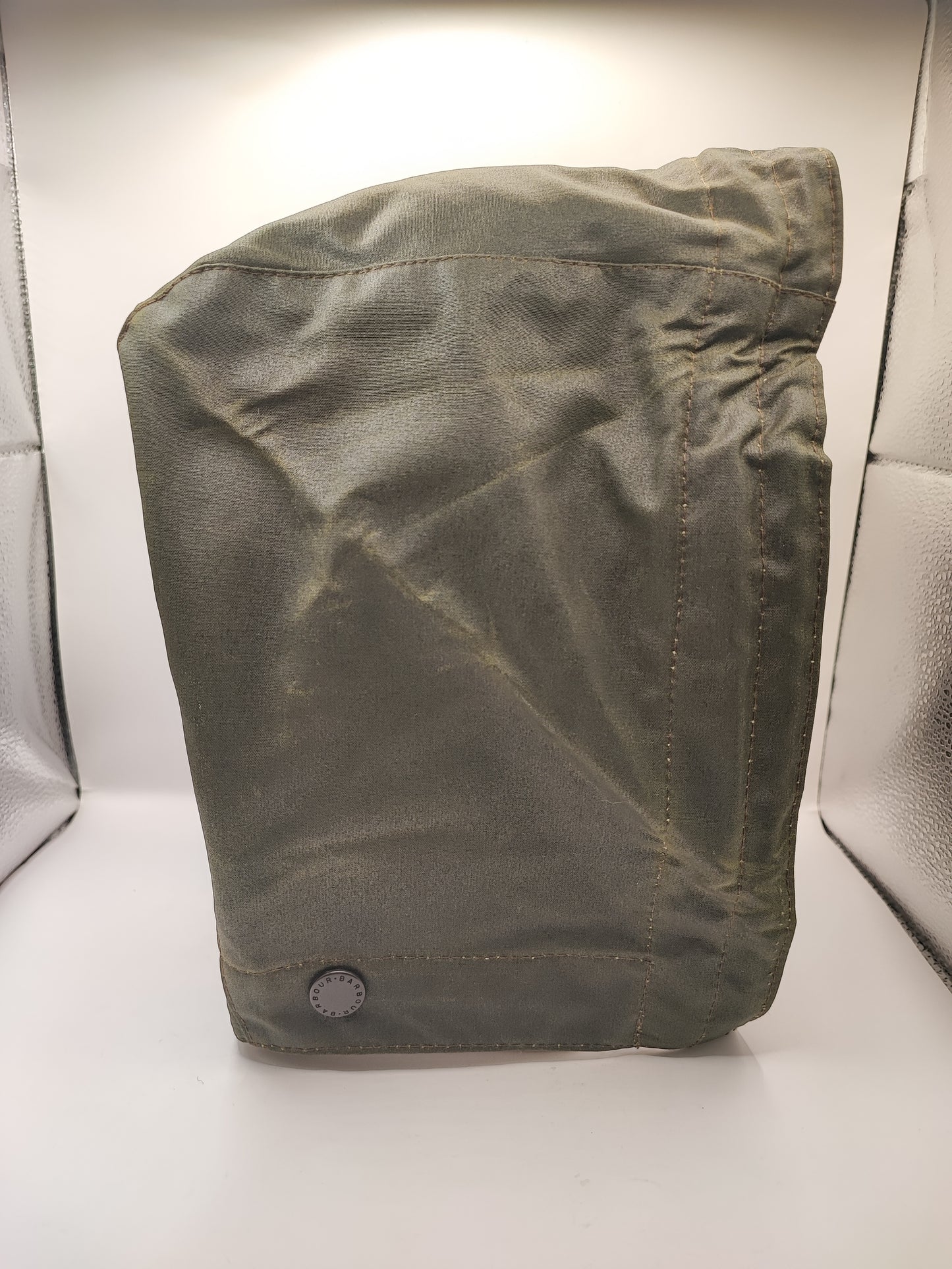 RARO Cappuccio Barbour vintage verde per Northumbria cerato Taglia Unica -Rare Northumbria Hood A411