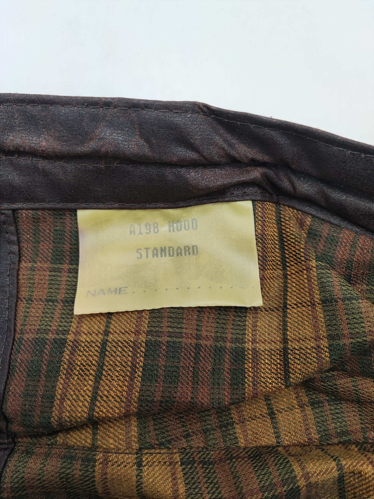 Cappuccio Barbour vintage marrone Taglia Unica - Brown Vintage Waxed Hood