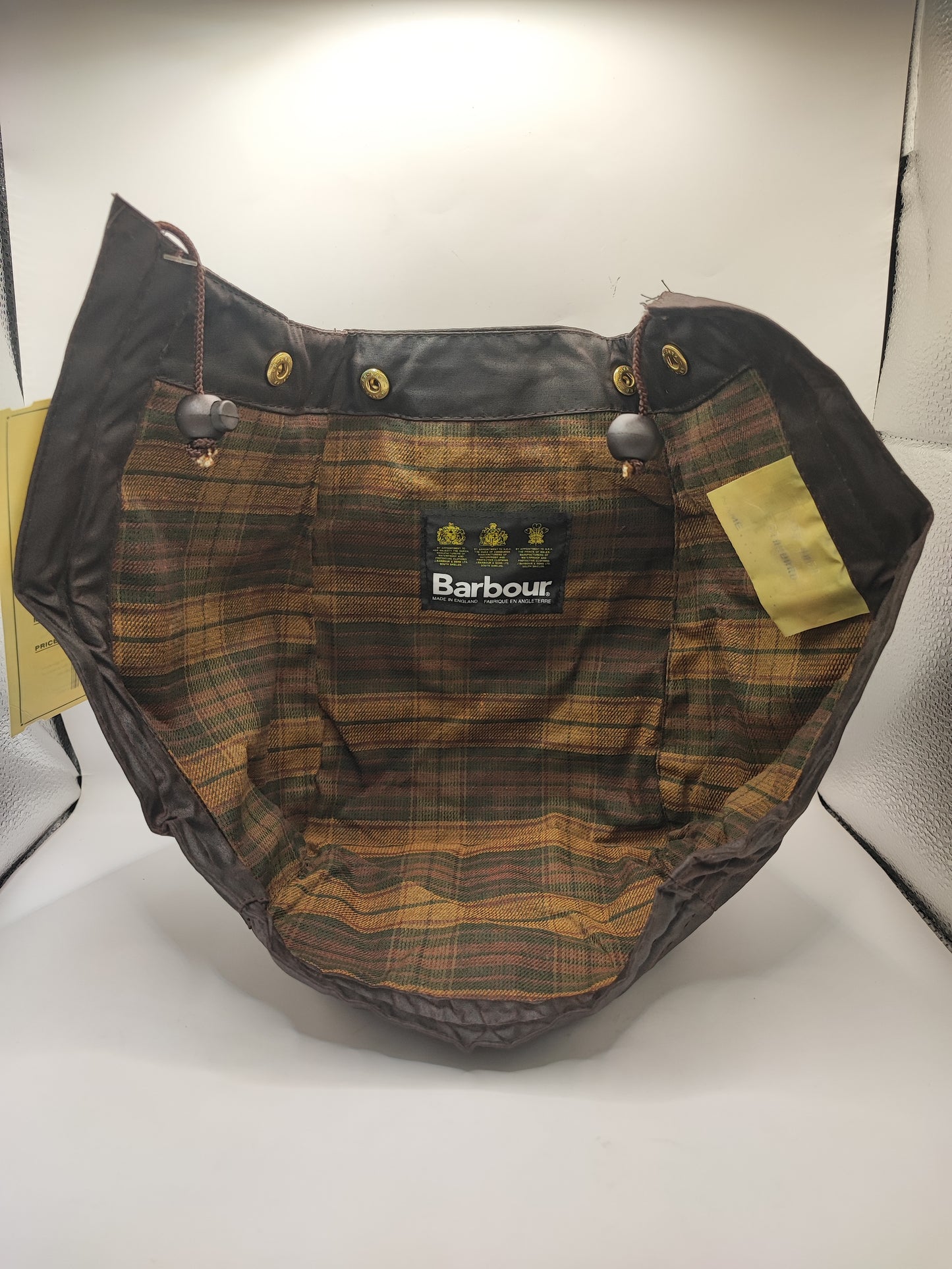 Cappuccio Barbour vintage marrone Taglia Unica - Brown Vintage Waxed Hood A198