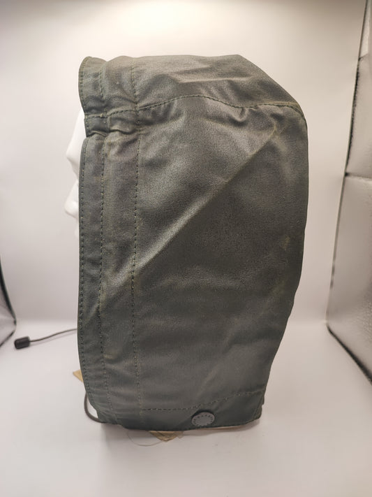 RARO Cappuccio Barbour vintage verde per Northumbria cerato Taglia Unica -Rare Northumbria Hood A410