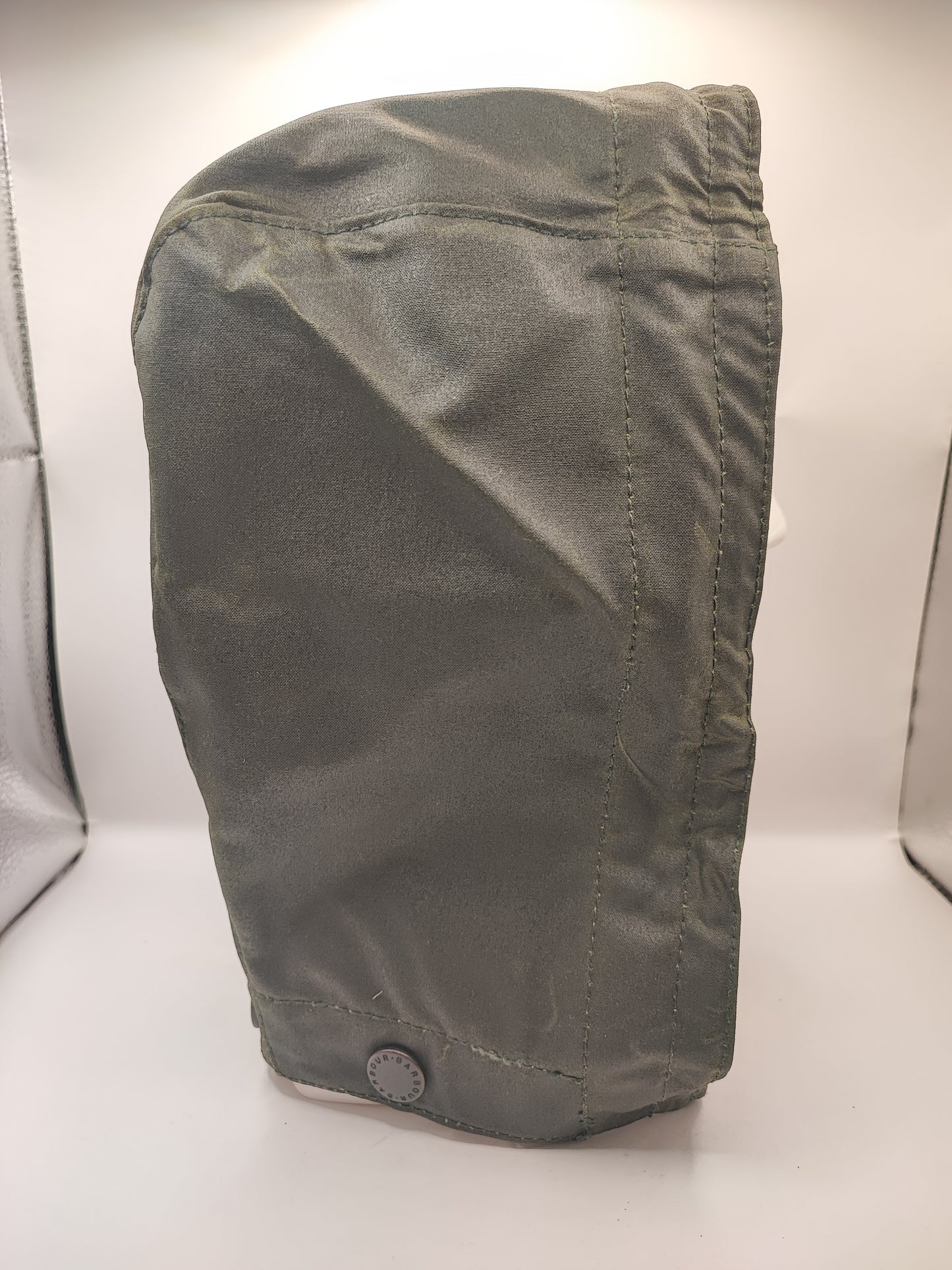 RARO Cappuccio Barbour vintage verde per Northumbria cerato Taglia Unica -Rare Northumbria Hood A410