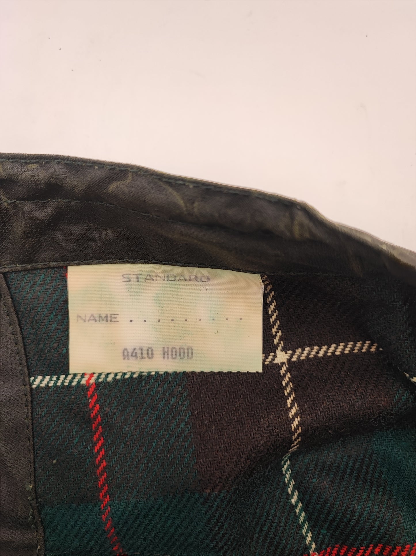 RARO Cappuccio Barbour vintage verde per Northumbria cerato Taglia Unica -Rare Northumbria Hood A410