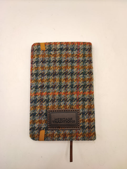 Agenda a righe rivestita in Tweed