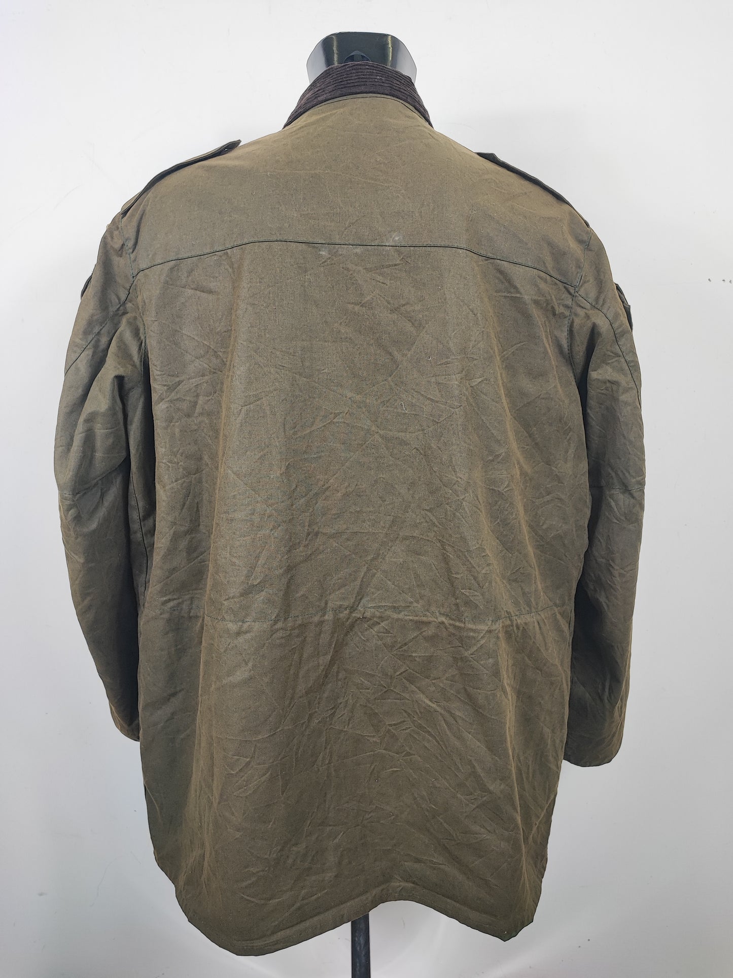 RARA Barbour Giacca Cowan Commando verde c44/112 cm Green wax Man Jacket size Large/XL