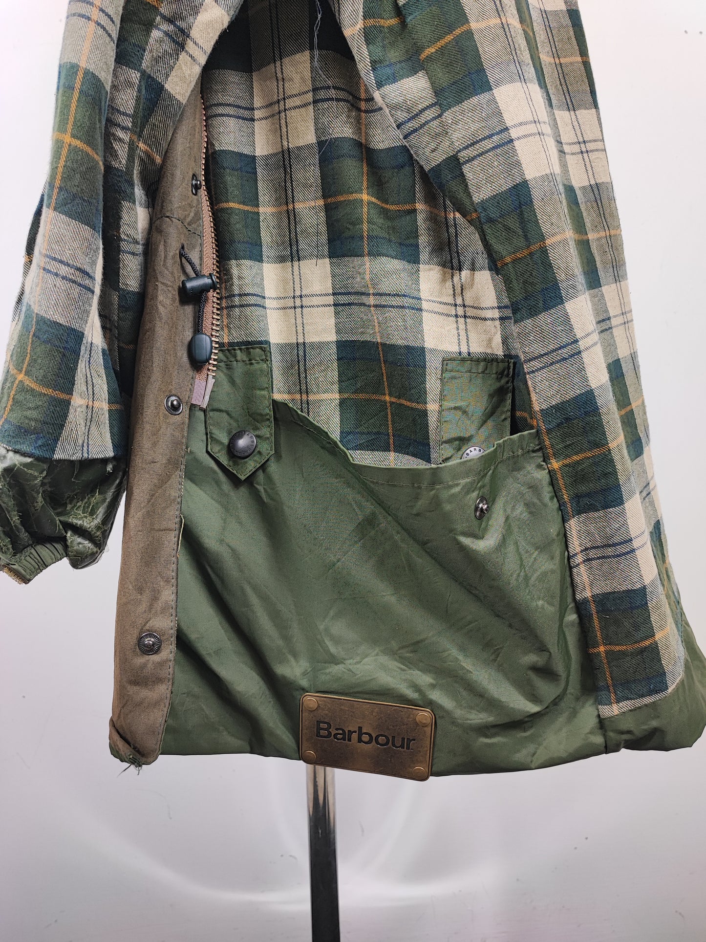 RARA Barbour Giacca Cowan Commando verde c44/112 cm Green wax Man Jacket size Large/XL