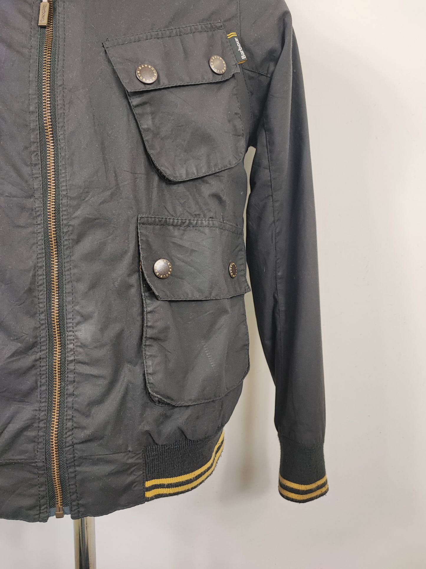 Giacca Barbour International nero da bambino/a XXLarge - Kid Black International Jacket size XXL 14/15 Years