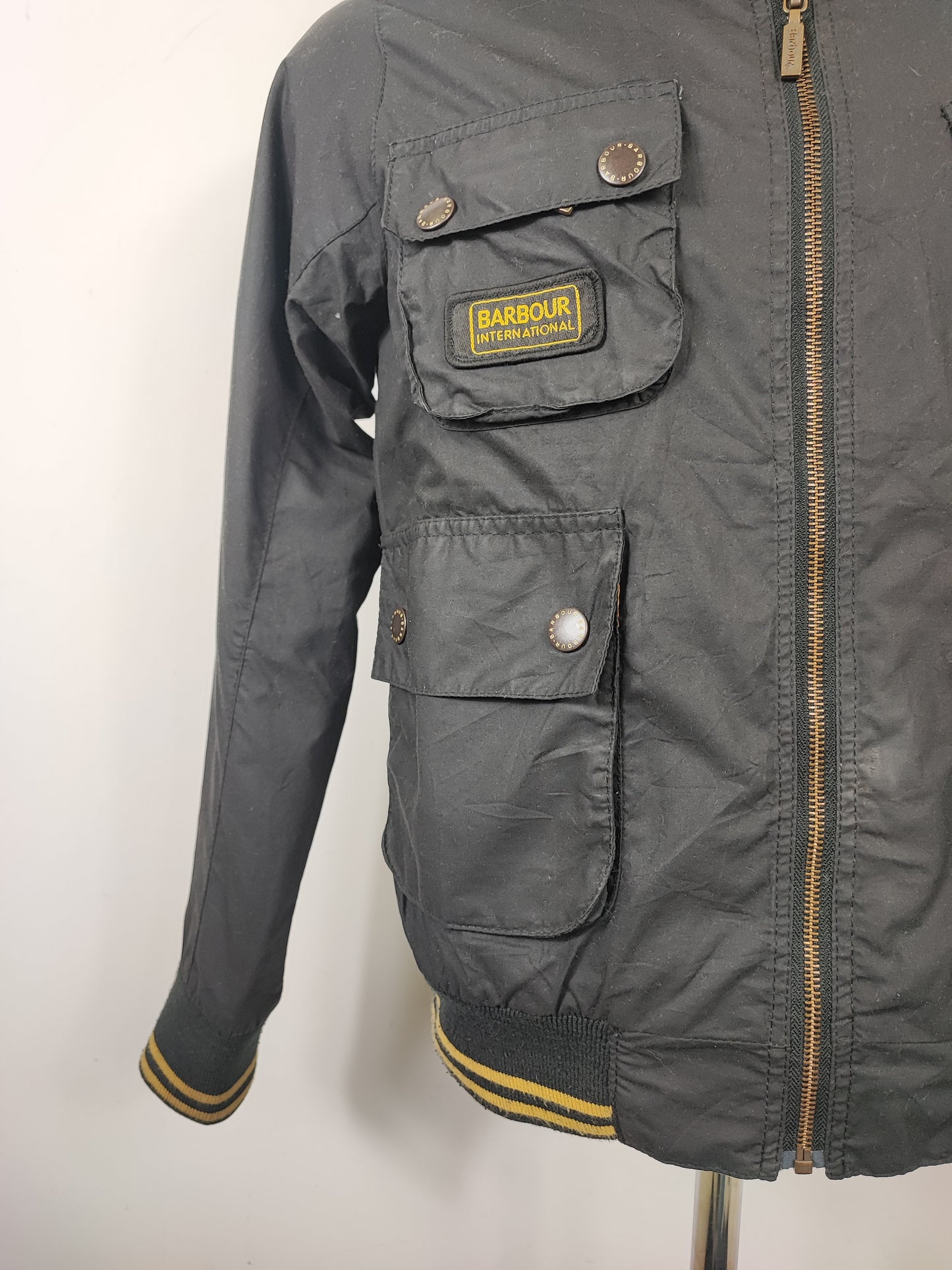 Giacca Barbour International nero da bambino/a XXLarge - Kid Black International Jacket size XXL 14/15 Years