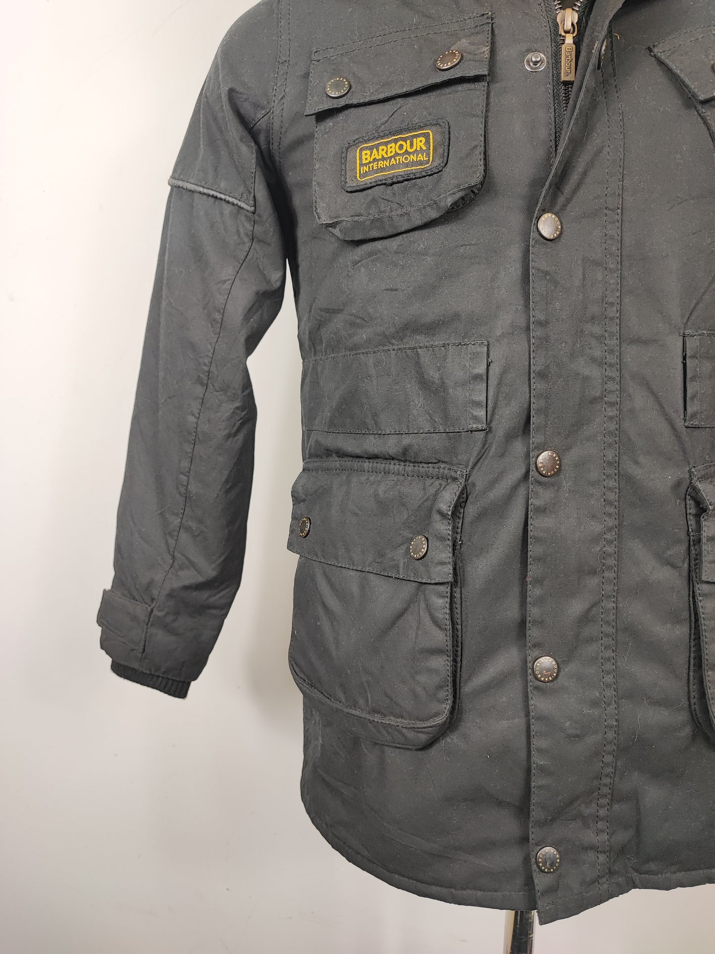 Giacca Barbour International nero da bambino/a Large - Kid Black International Parka size L