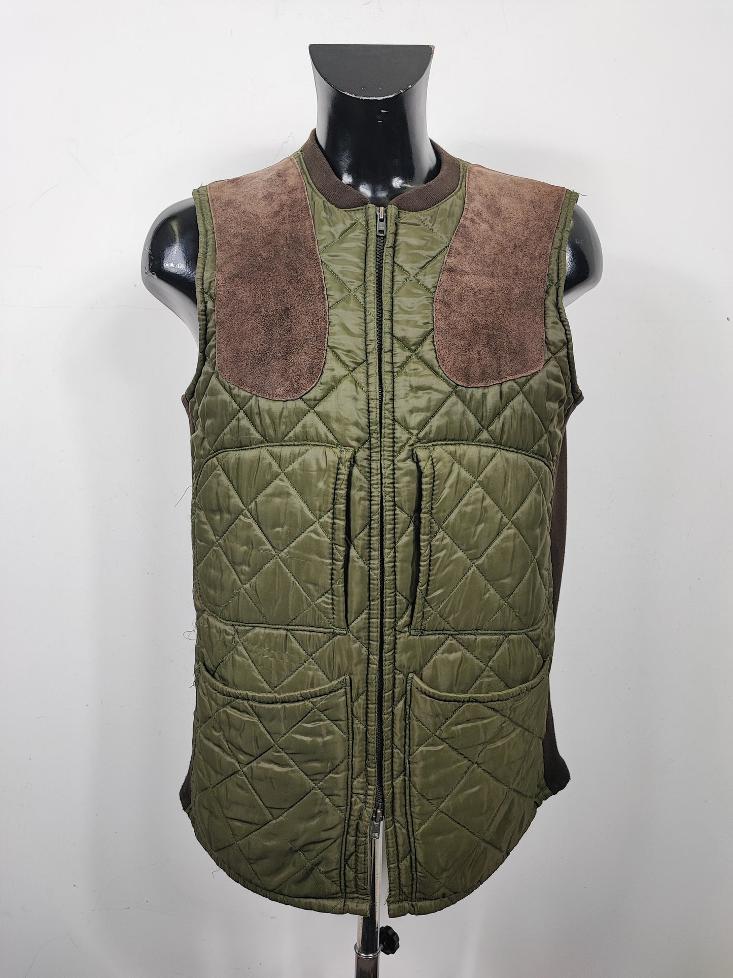 Gilet Barbour Uomo vintage verde da caccia Medium - Man Green Vintage Waistcoat size M