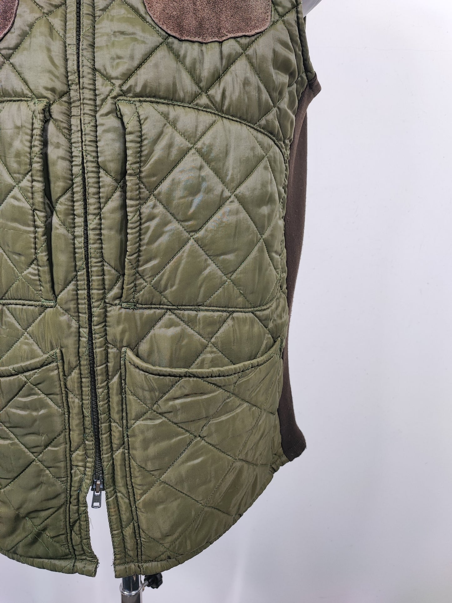 Gilet Barbour Uomo vintage verde da caccia Medium - Man Green Vintage Waistcoat size M