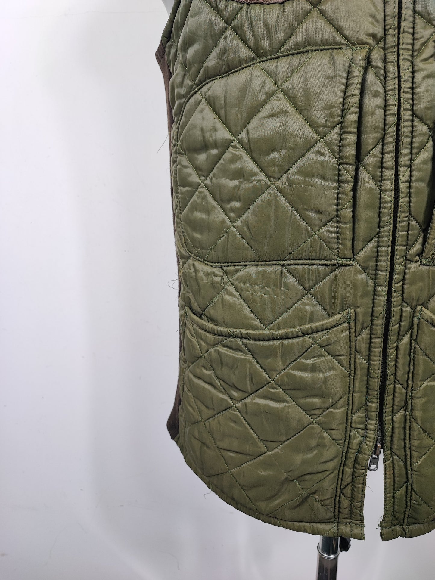 Gilet Barbour Uomo vintage verde da caccia Medium - Man Green Vintage Waistcoat size M