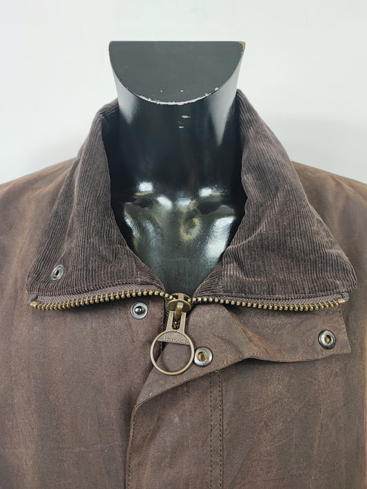 Giacca Barbour Marrone New Hampshire Cerata XLarge - Man Wax Brown New Hampshire Jacket Beige Size XLarge