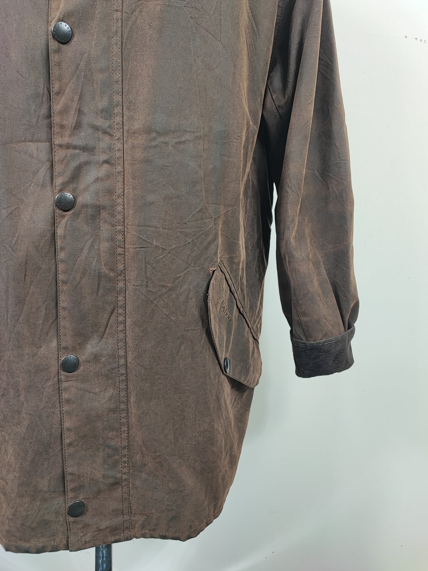 Giacca Barbour Marrone New Hampshire Cerata XLarge - Man Wax Brown New Hampshire Jacket Beige Size XLarge