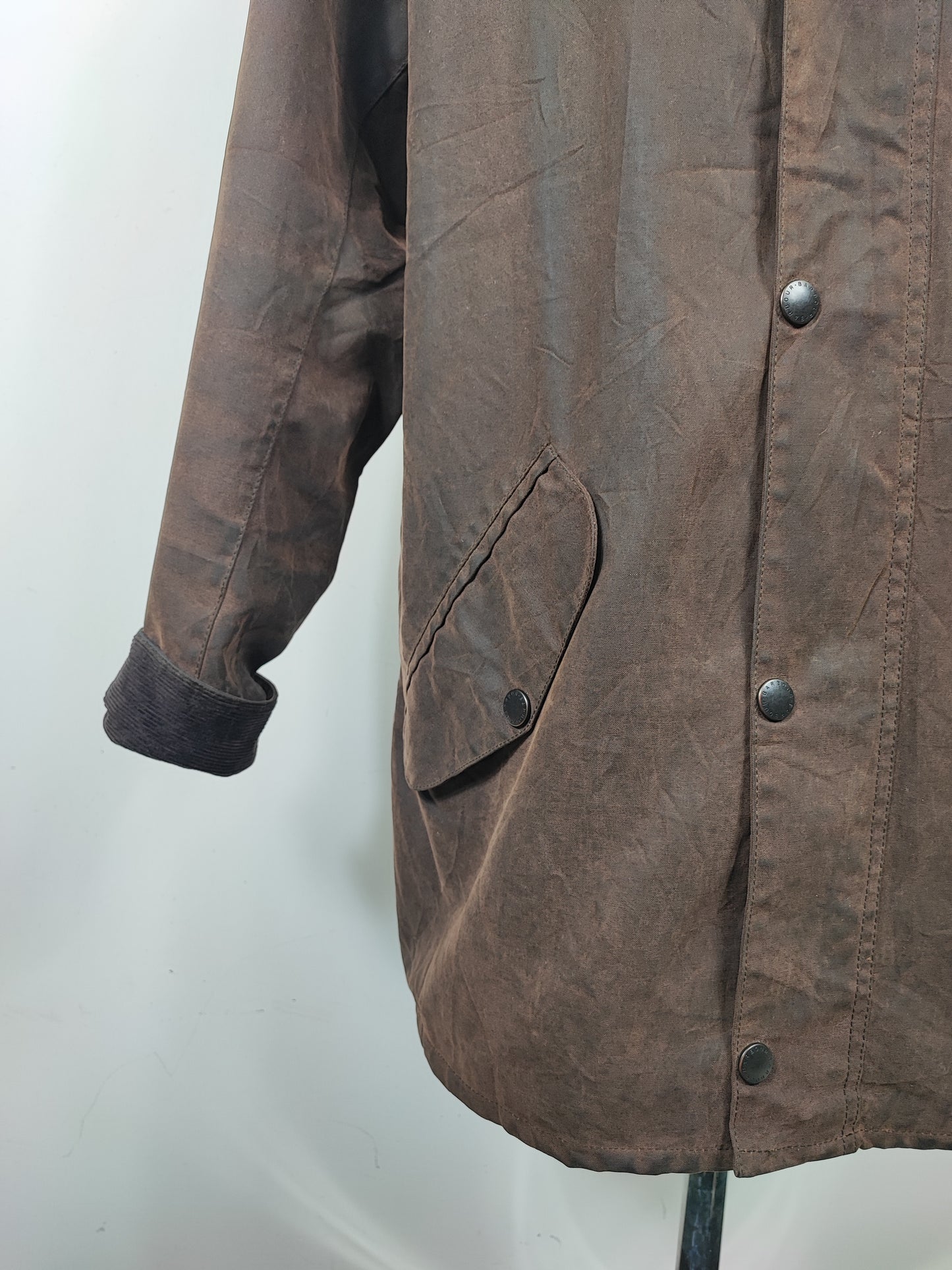 Giacca Barbour Marrone New Hampshire Cerata XLarge - Man Wax Brown New Hampshire Jacket Beige Size XLarge