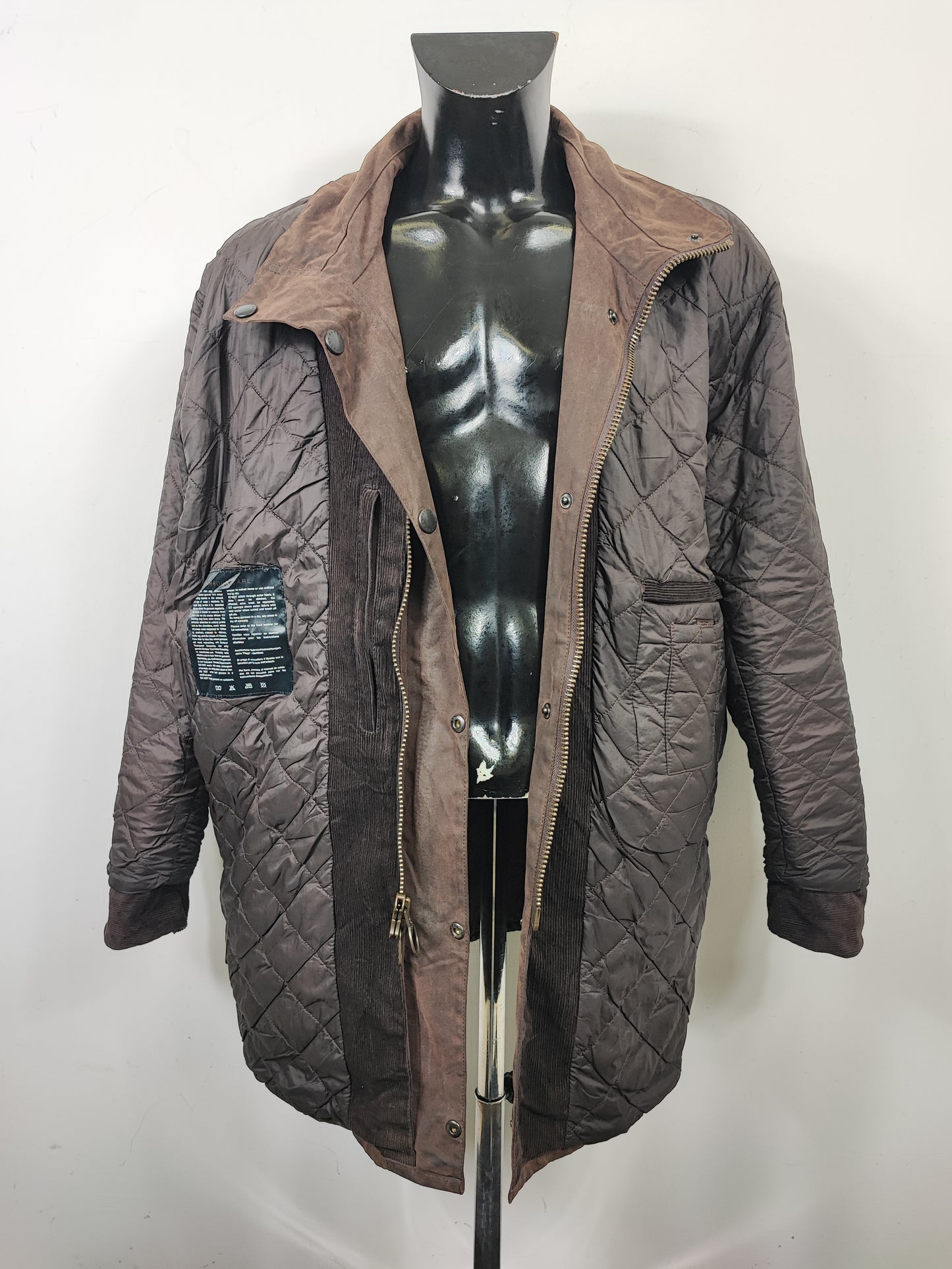 Giacca Barbour Marrone New Hampshire Cerata XLarge - Man Wax Brown New Hampshire Jacket Beige Size XLarge