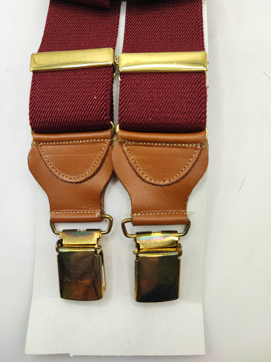 Bretelle da uomo rosso scuro
