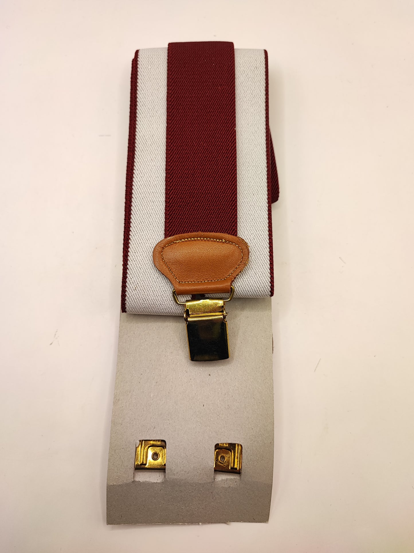 Bretelle da uomo rosso scuro