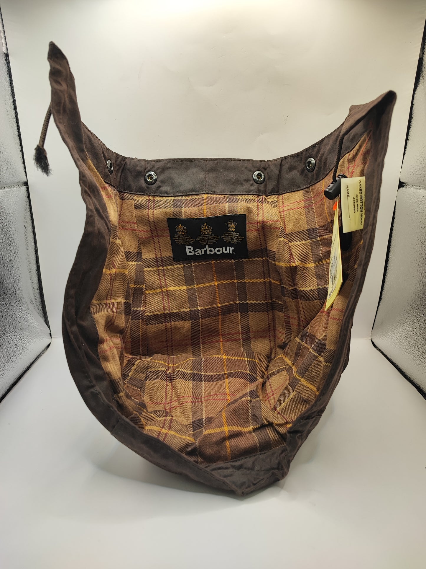 Cappuccio Barbour vintage marrone Taglia Unica - Brown Vintage Waxed Hood Rustic
