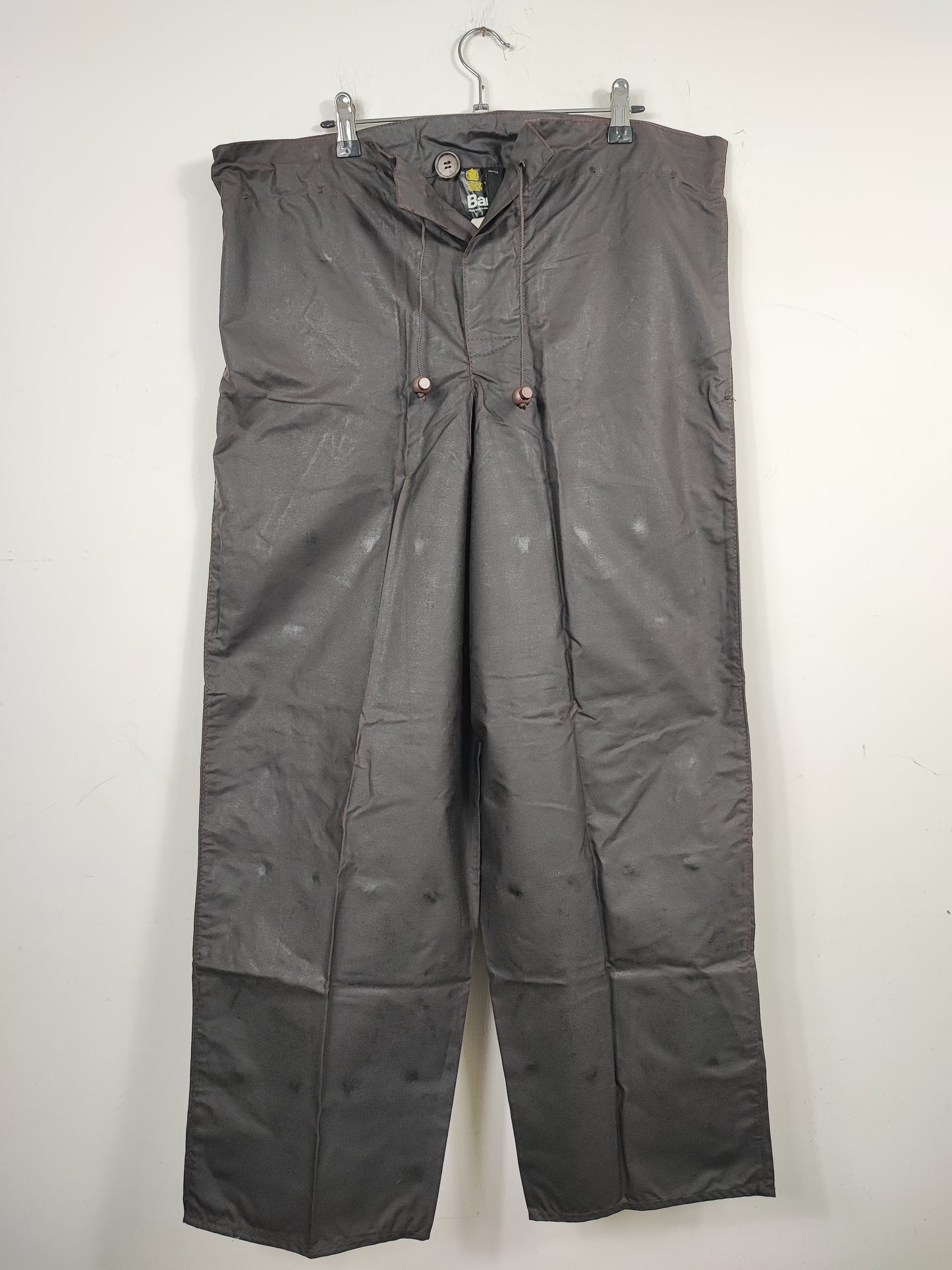 Cosciali vintage Barbour cerati marroni Small - Wax Man Brown Unlined trousers Size Small