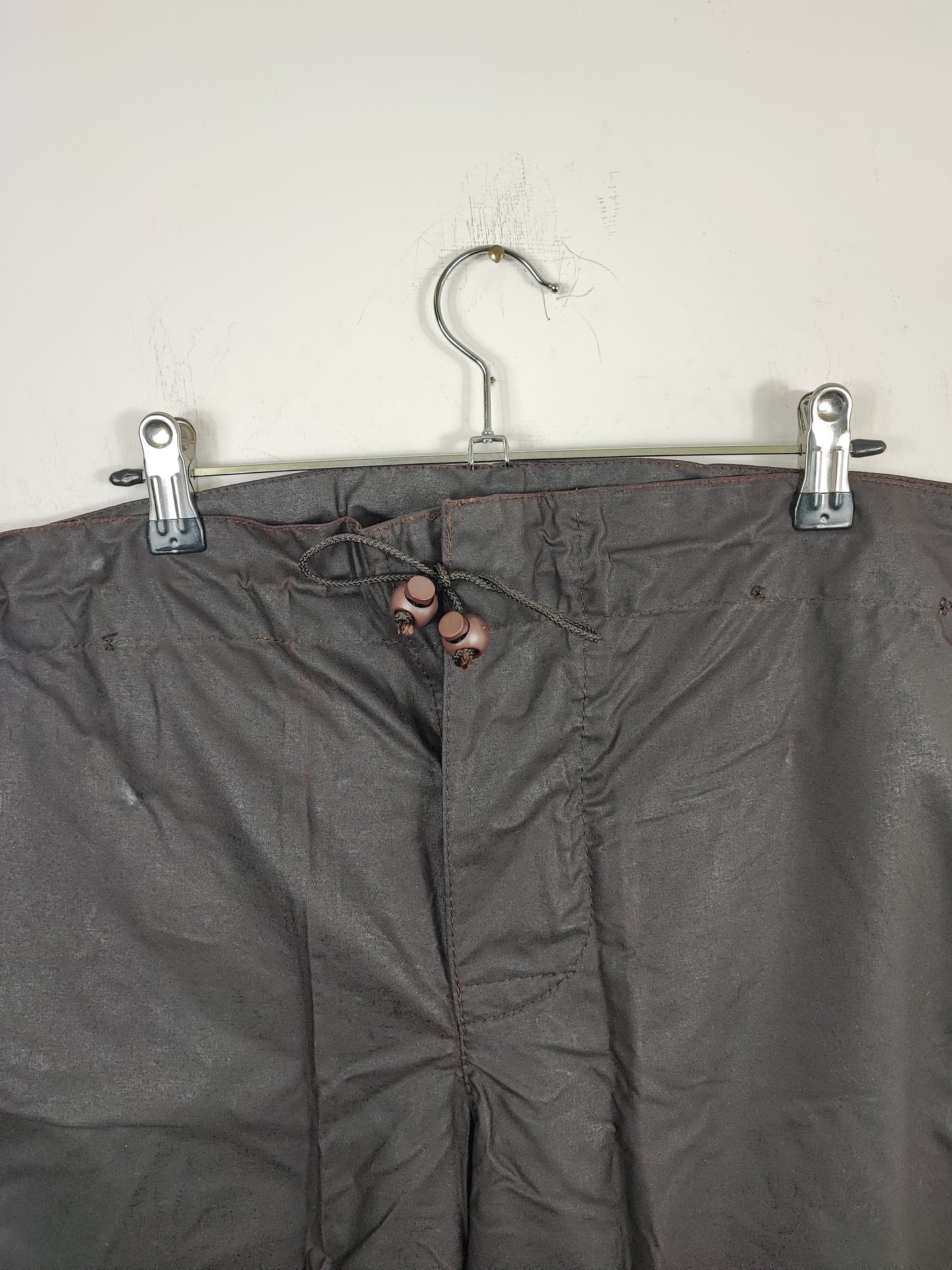 Cosciali vintage Barbour cerati marroni Small - Wax Man Brown Unlined trousers Size Small