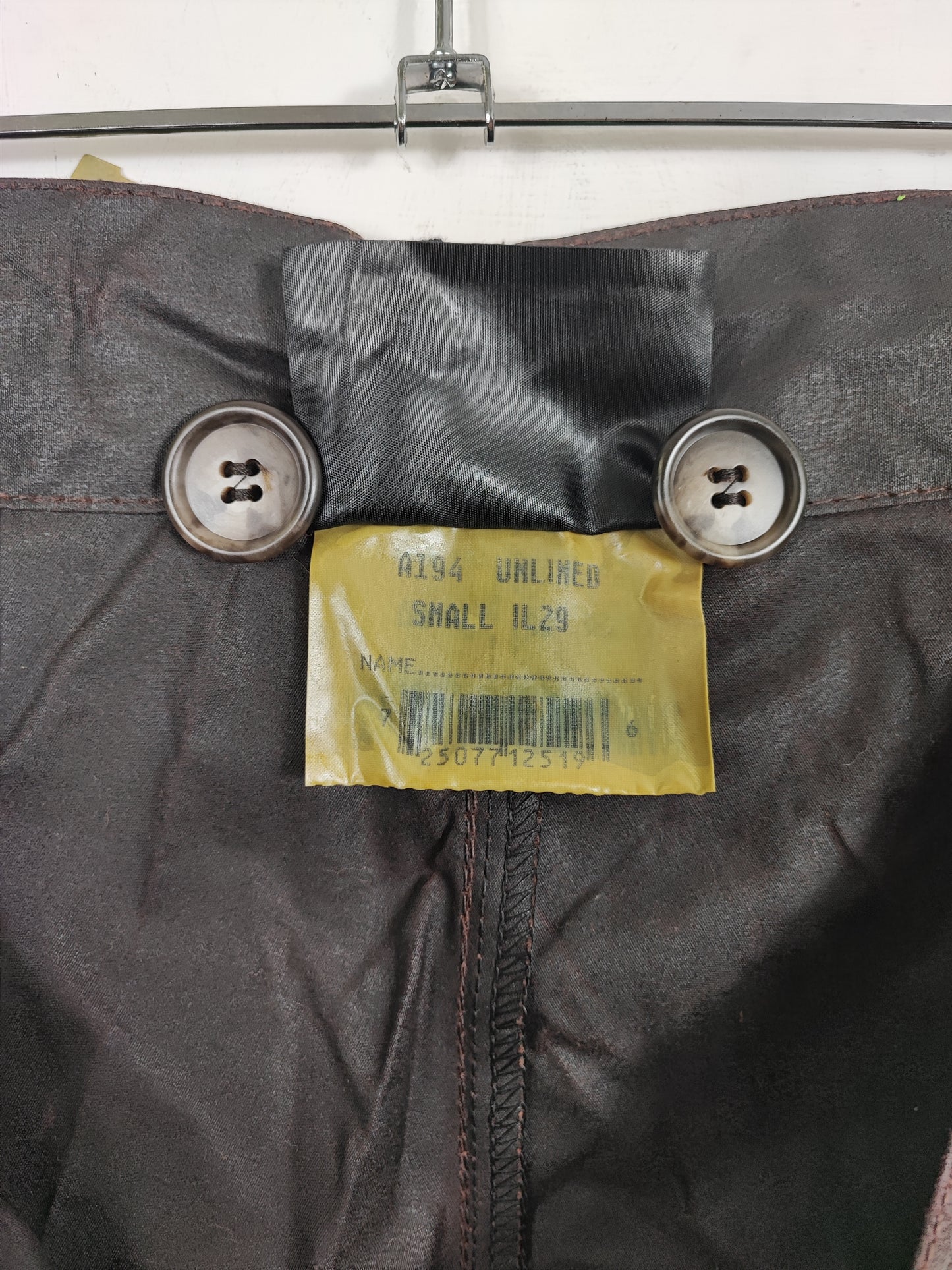 Cosciali vintage Barbour cerati marroni Small - Wax Man Brown Unlined trousers Size Small
