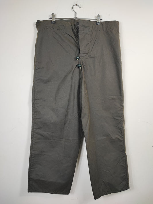 Cosciali vintage Barbour cerati verdi Small-  Wax Man Green lined trousers Size Small