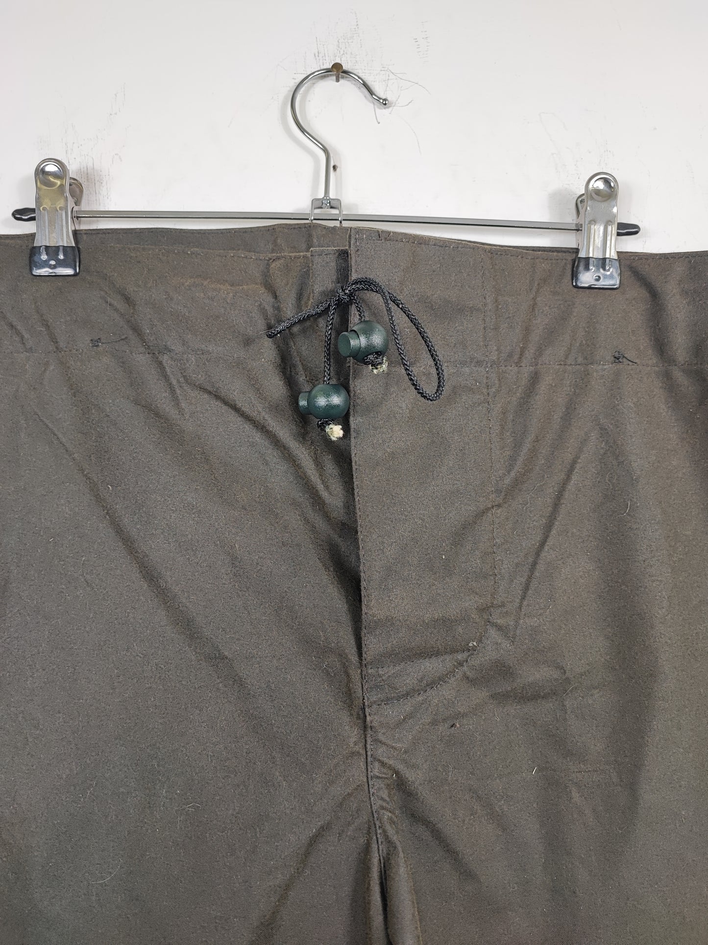 Cosciali vintage Barbour cerati verdi Small-  Wax Man Green lined trousers Size Small