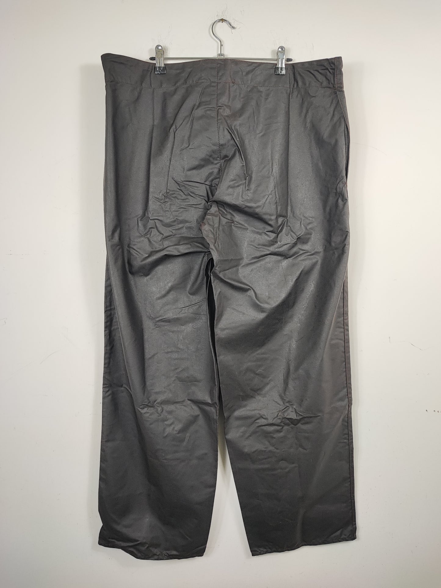 Cosciali vintage Barbour cerati marroni Medium- Wax Man Brown Unlined trousers Size Medium