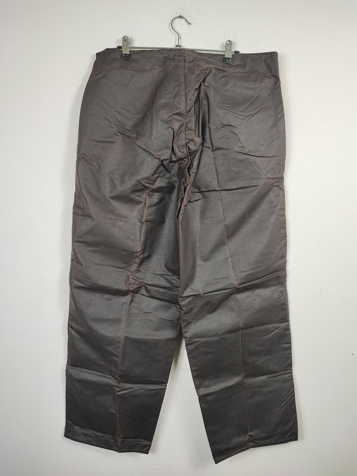 Cosciali vintage Barbour cerati marroni Small-  Wax Man Brown lined trousers Size Small
