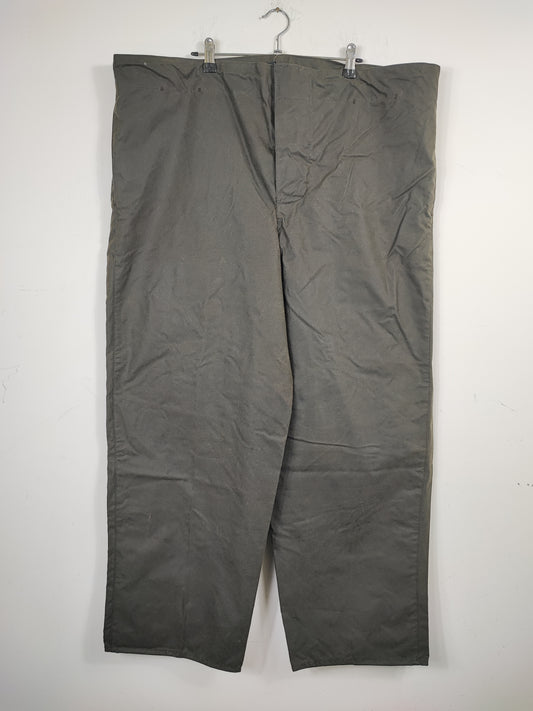 Cosciali vintage Barbour cerati verdi Large-  Wax Man Green lined trousers Size Large