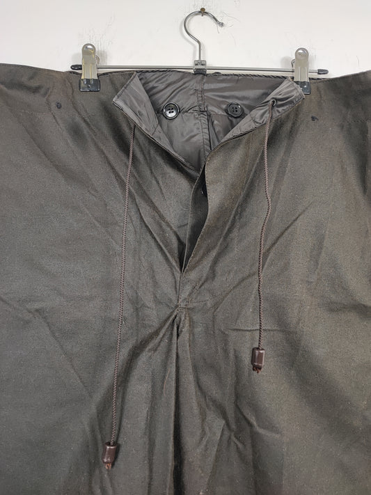 Cosciali vintage Barbour cerati verdi XSmall-  Wax Man Green lined trousers Size Xsmall
