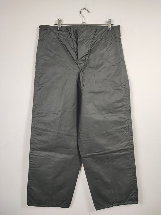 Cosciali vintage Barbour cerati verdi XSmall-  Wax Man Green lined trousers A124 Size Xsmall