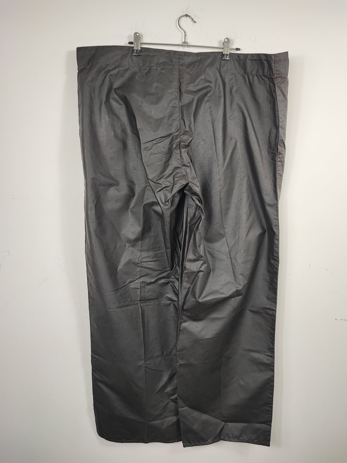 Cosciali vintage Barbour cerati marroni LARGE - Wax Man Brown Unlined trousers Size Large