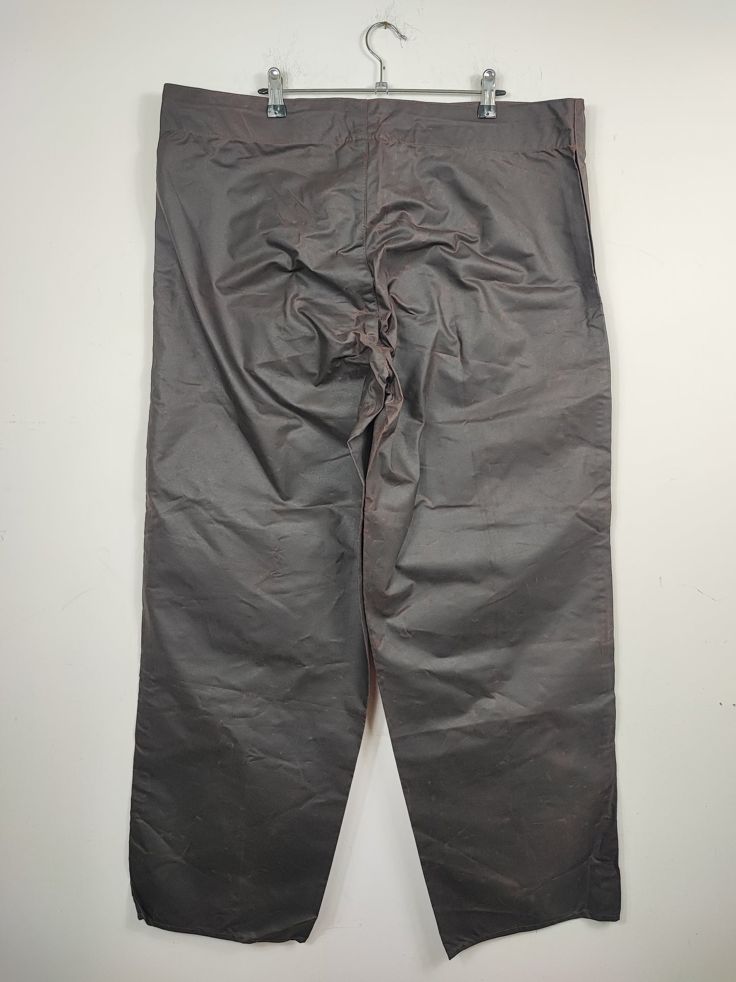 Cosciali vintage Barbour cerati marroni Medium- Wax Man Brown Unlined trousers Size Medium