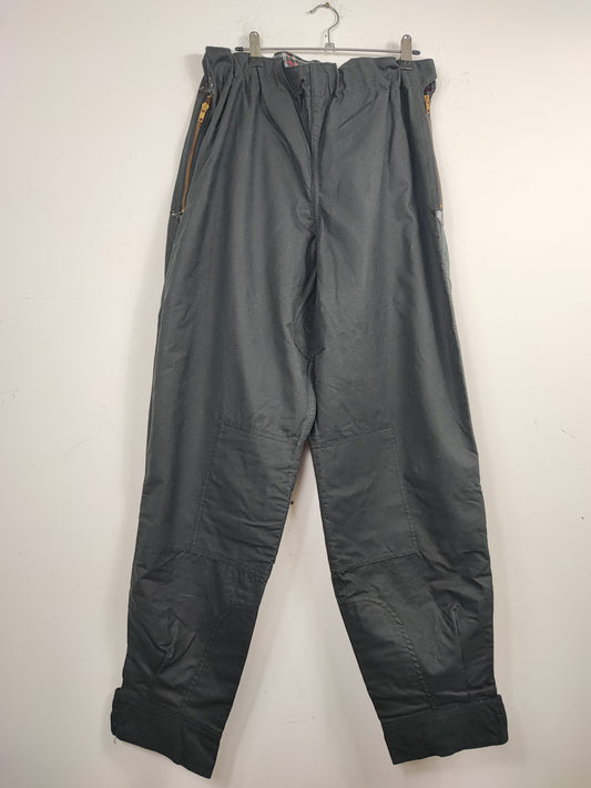 Pantaloni Barbour International cerati nero W46/117 cm Wax motorcycle black A8 trousers XL