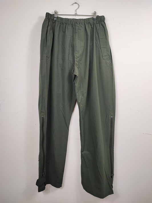 Sovrapantaloni Barbour impermeabili verdi L/XL- Man Waterproof Vintage Durham Packaway trousers Size L/XL