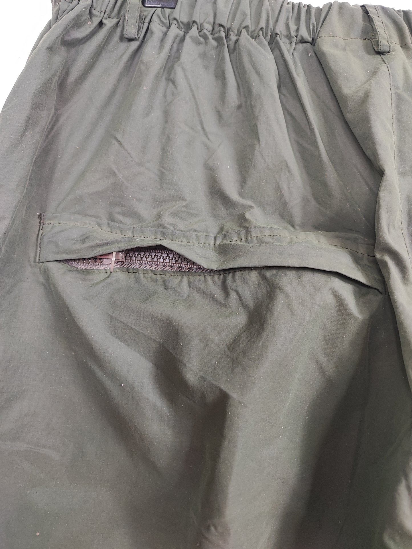 Sovrapantaloni Barbour impermeabili verdi L/XL- Man Waterproof Vintage Durham Packaway trousers Size L/XL