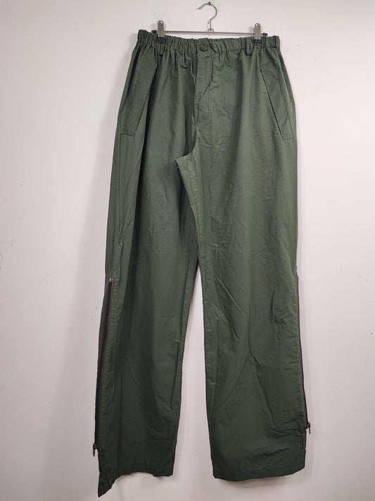 Sovrapantaloni Barbour impermeabili verdi S/M- Man Waterproof Vintage Durham Packaway trousers Size S/M
