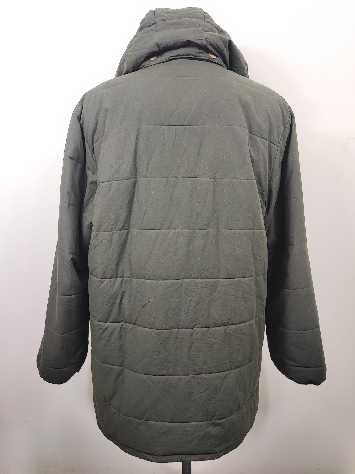Piumino Barbour Verde XL cerato Hemmingford Jacket - Green Down Wax Jacket with hood size XL
