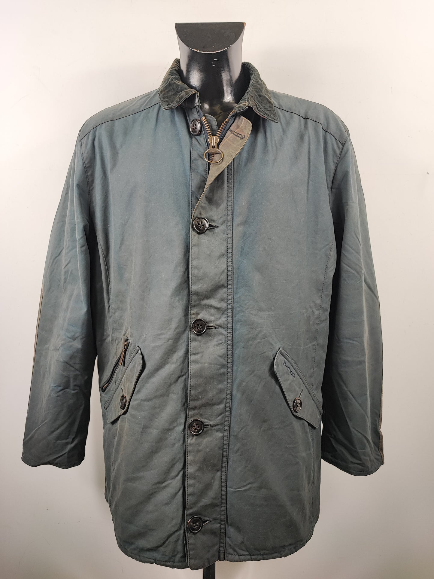Giacca Barbour blu cerata uomo Carrbridge xxl -Man Navy Carrbridge Wax Jacket Size XXL