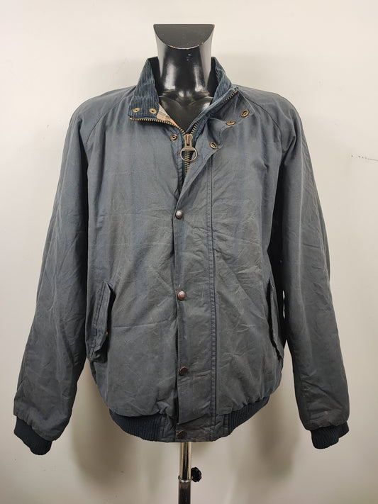 Giacca corta uomo Bomber blu cerato XXlarge - Man Navy Blyth wax Jacket size XXL
